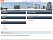 Tablet Screenshot of nationalanthemsong.com